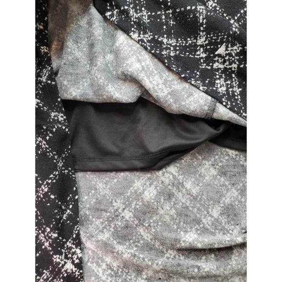 Robert Louis Midi Skirt Women's Petite Medium Black Plaid Lined Button Front - Picture 5 of 7